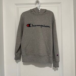 Champion | Youth Size Small Champion Gray Long Sleeve Hoodie